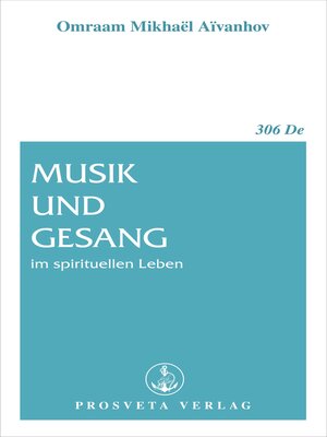cover image of Musik und Gesang im spirituellen Leben